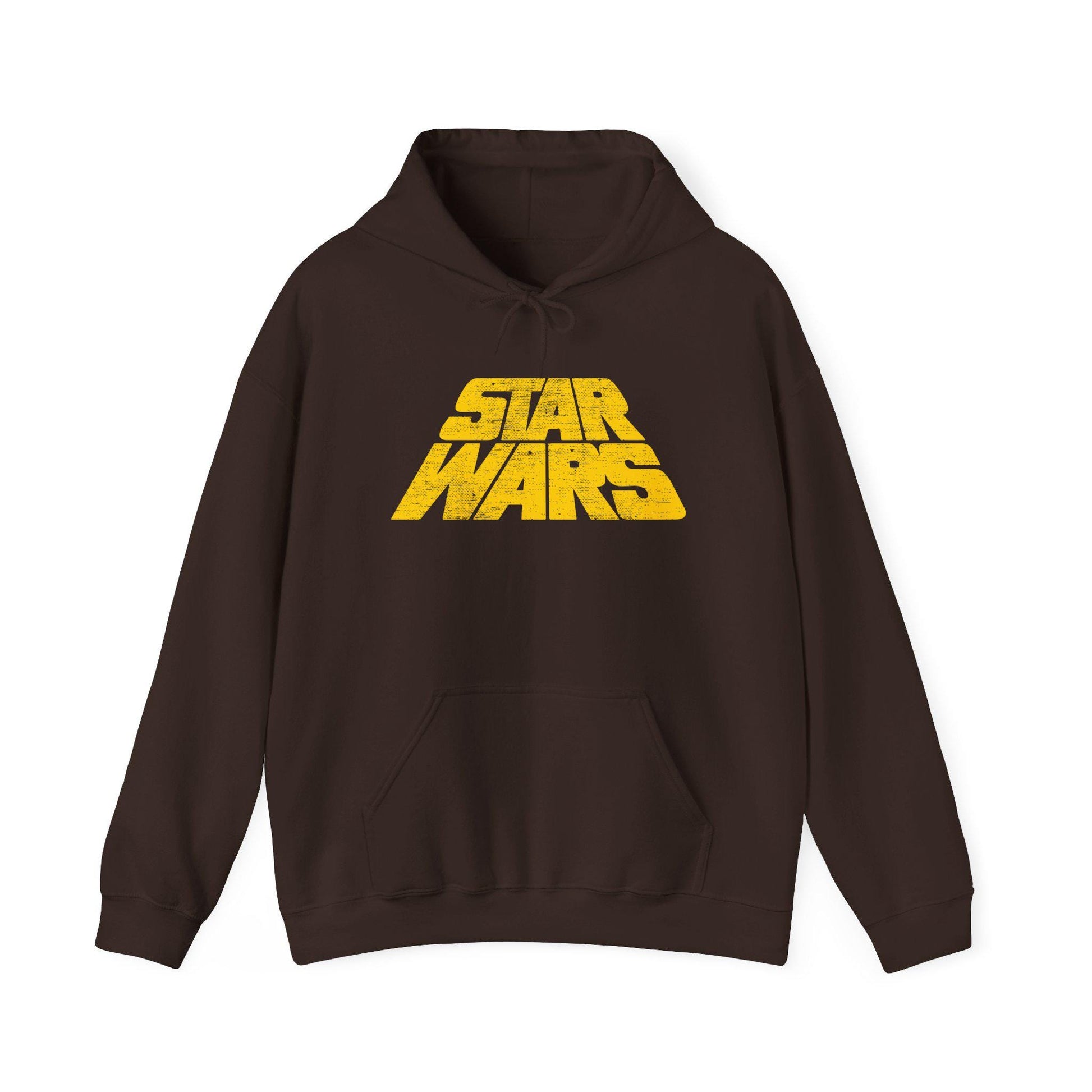 Vintage Distressed Star Wars Logo Fleece Pullover Hoodie