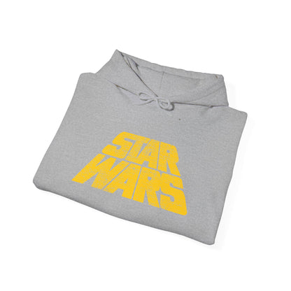Vintage Distressed Star Wars Logo Fleece Pullover Hoodie