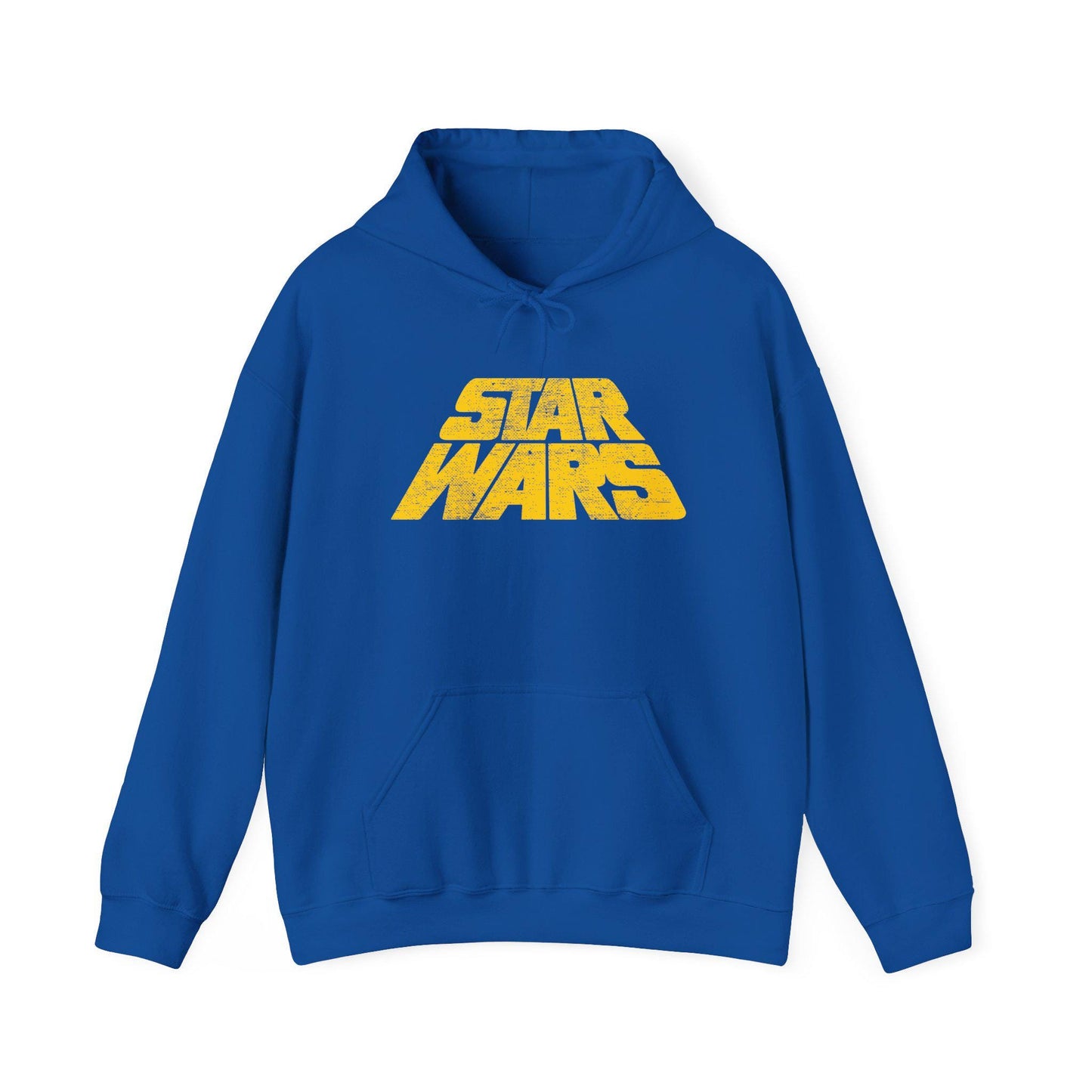 Vintage Distressed Star Wars Logo Fleece Pullover Hoodie