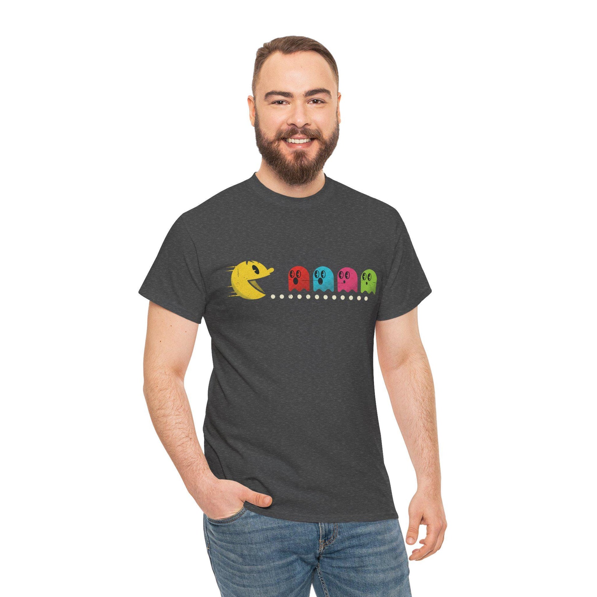 Retro Pac-Man Ghost T-Shirt | Classic Arcade Gamer Tee
