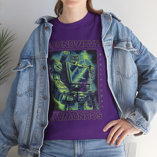 Vintage Soundwave Shirt | Retro Transformers Decepticon Tee | Distressed 80s Cartoon Robot T-Shirt