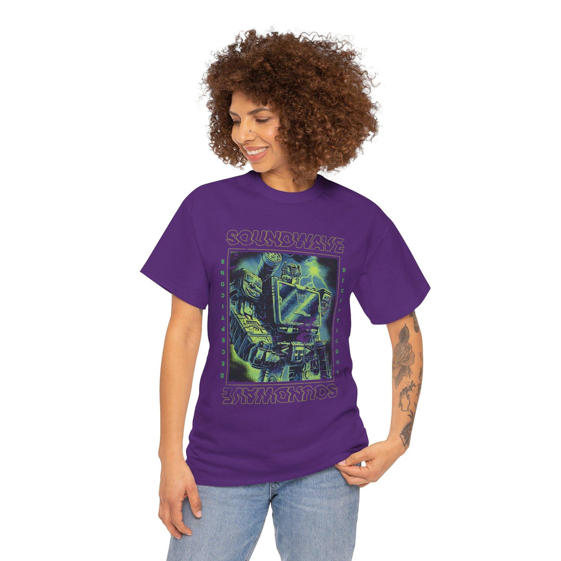 Vintage Soundwave Shirt | Retro Transformers Decepticon Tee | Distressed 80s Cartoon Robot T-Shirt