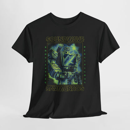 Vintage Soundwave Shirt | Retro Transformers Decepticon Tee | Distressed 80s Cartoon Robot T-Shirt