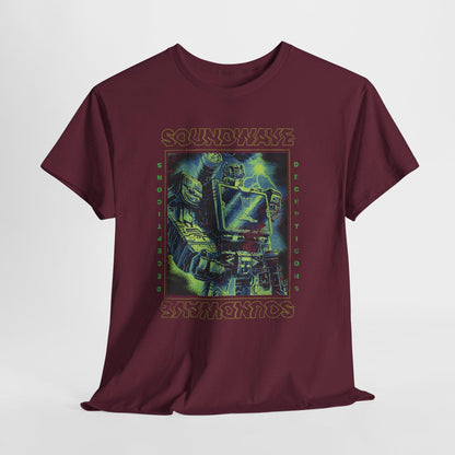 Vintage Soundwave Shirt | Retro Transformers Decepticon Tee | Distressed 80s Cartoon Robot T-Shirt