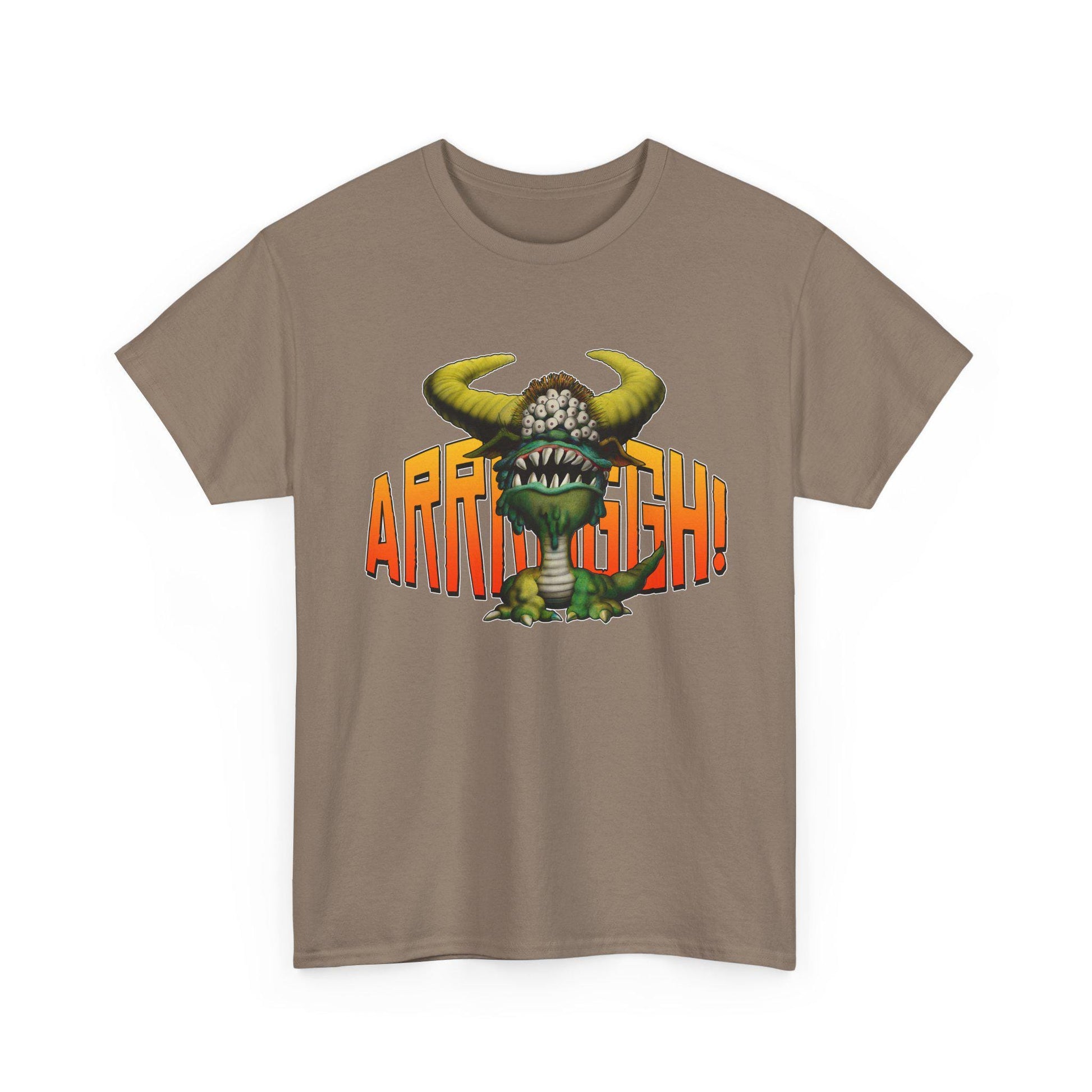 Cave Beast of Arrrgh T-Shirt | Retro Fantasy Monster Tee | Distressed Vintage Graphic Shirt