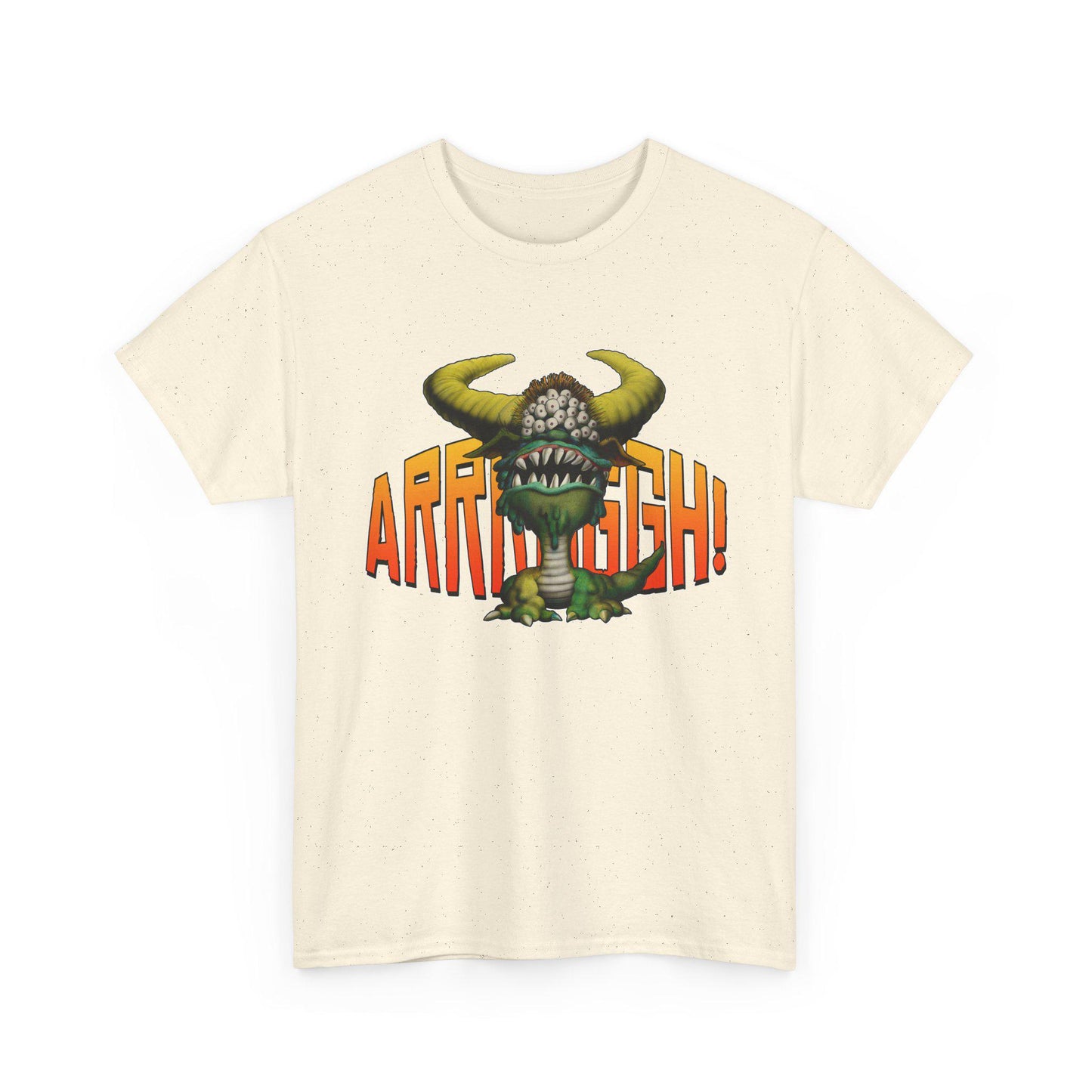 Cave Beast of Arrrgh T-Shirt | Retro Fantasy Monster Tee | Distressed Vintage Graphic Shirt