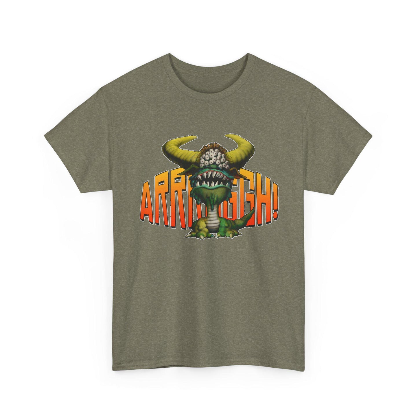 Cave Beast of Arrrgh T-Shirt | Retro Fantasy Monster Tee | Distressed Vintage Graphic Shirt