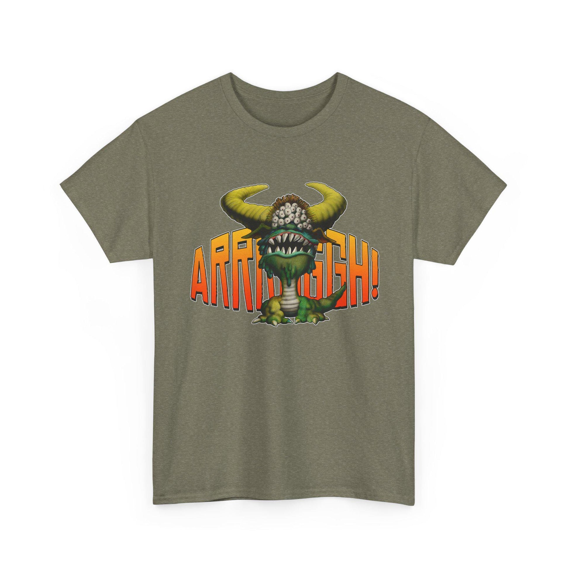 Cave Beast of Arrrgh T-Shirt | Retro Fantasy Monster Tee | Distressed Vintage Graphic Shirt
