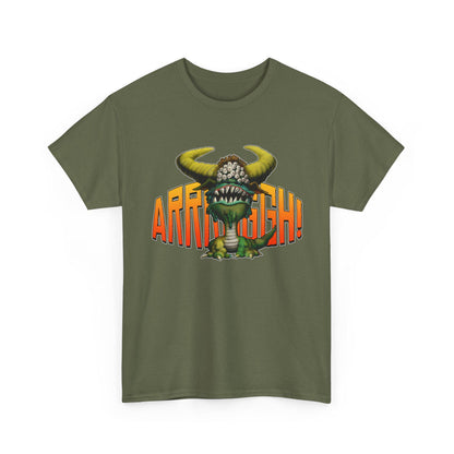 Cave Beast of Arrrgh T-Shirt | Retro Fantasy Monster Tee | Distressed Vintage Graphic Shirt