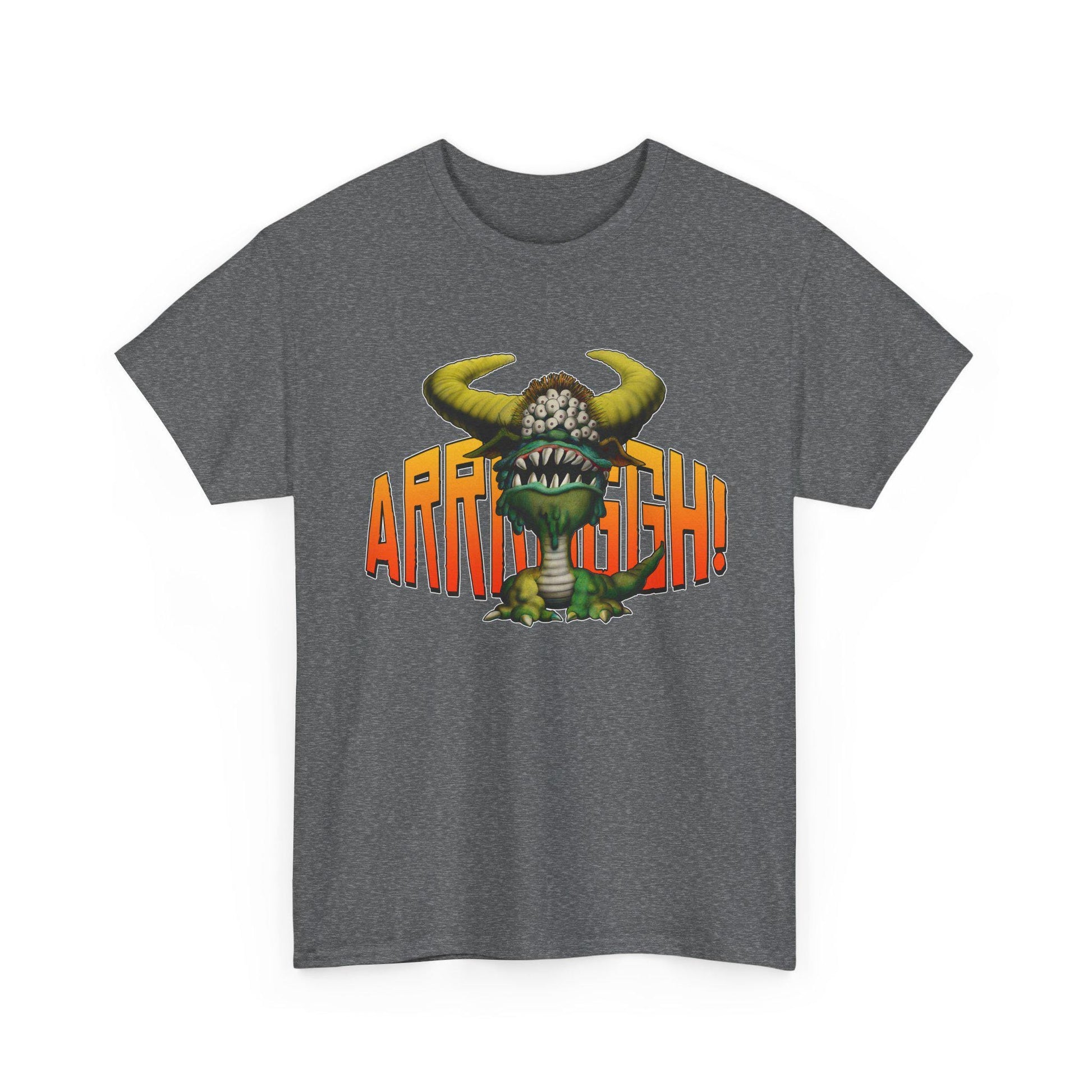 Cave Beast of Arrrgh T-Shirt | Retro Fantasy Monster Tee | Distressed Vintage Graphic Shirt