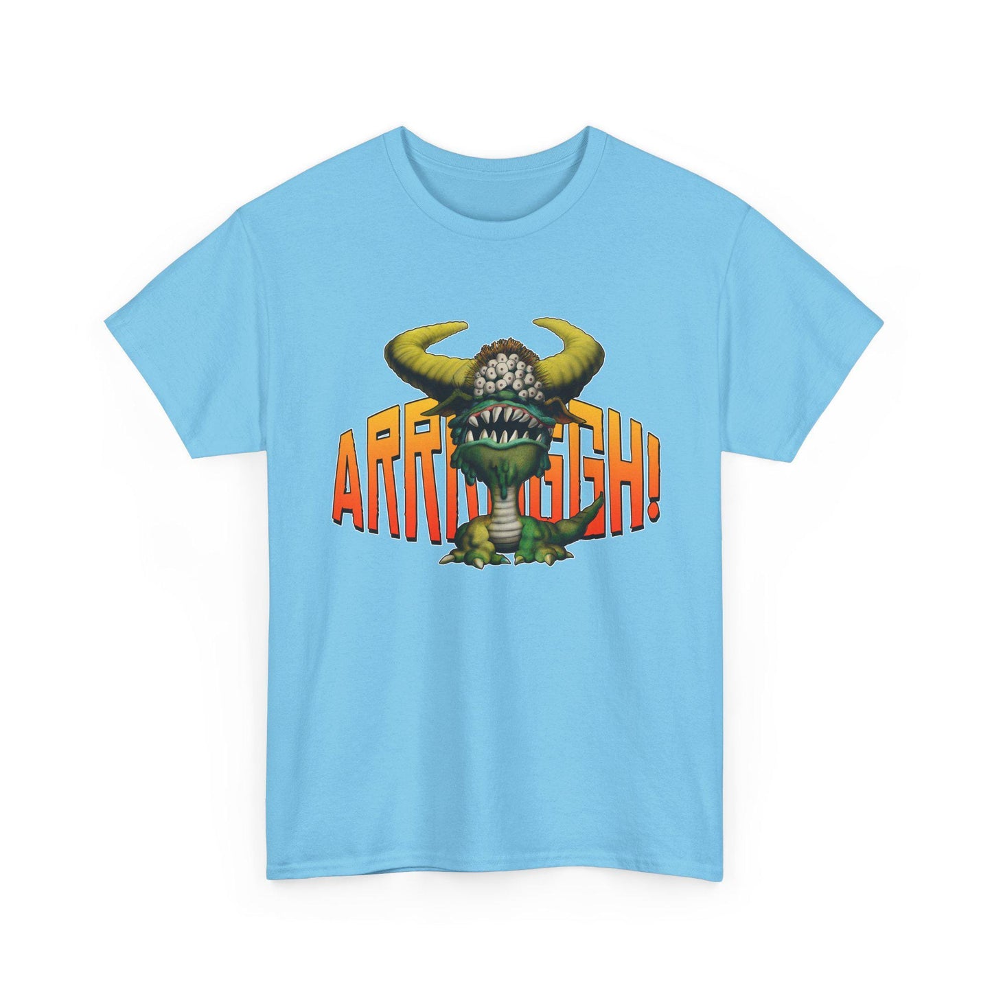 Cave Beast of Arrrgh T-Shirt | Retro Fantasy Monster Tee | Distressed Vintage Graphic Shirt