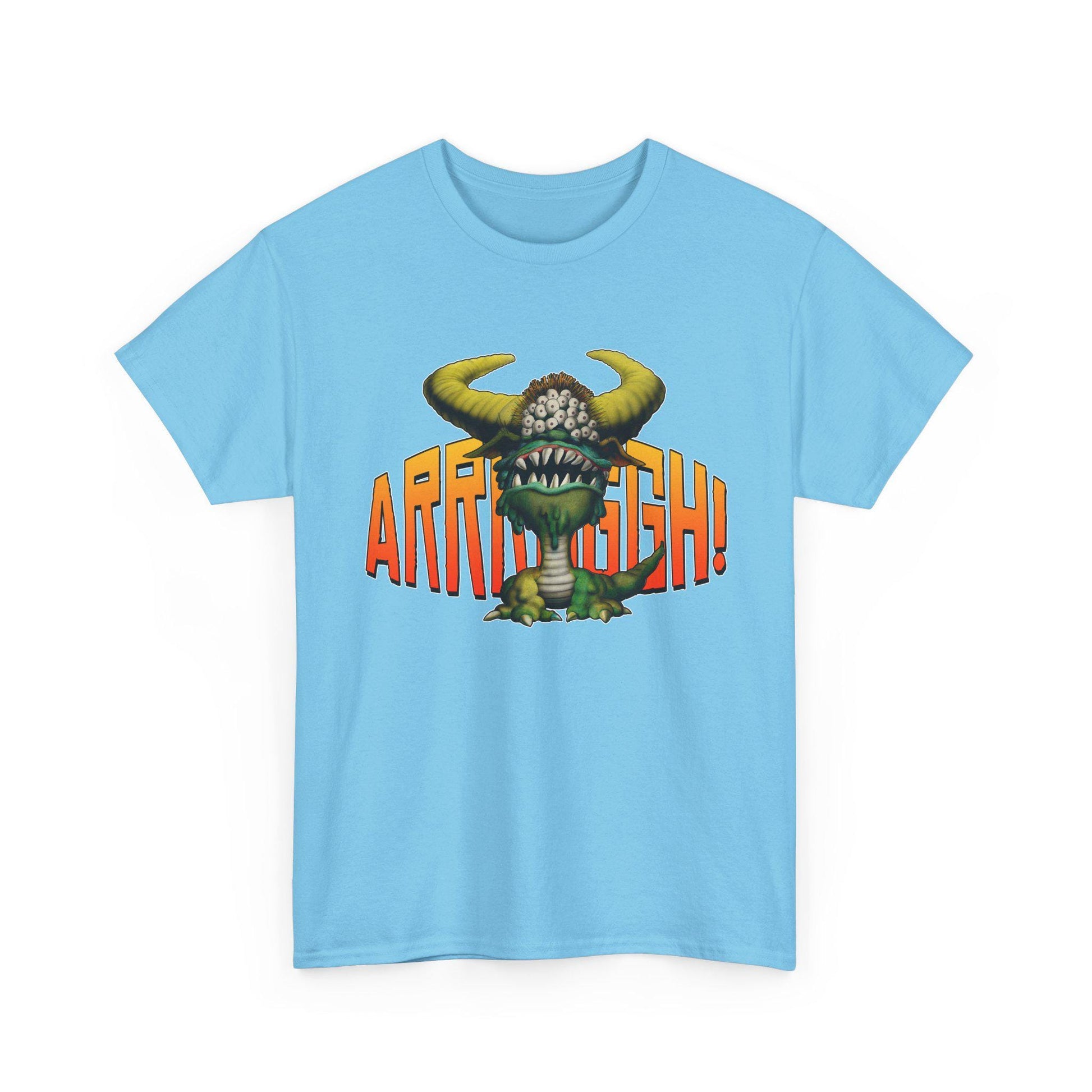 Cave Beast of Arrrgh T-Shirt | Retro Fantasy Monster Tee | Distressed Vintage Graphic Shirt