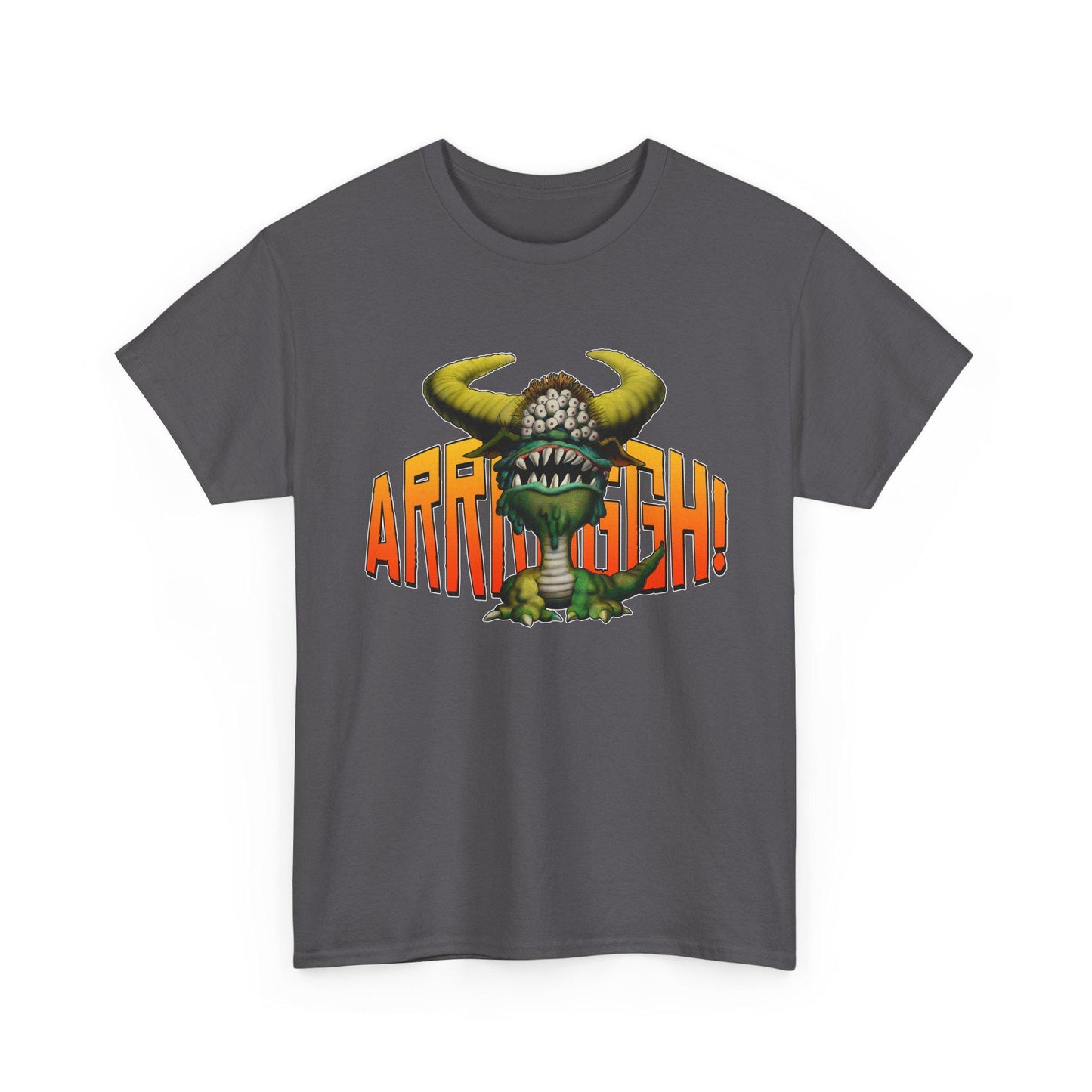 Cave Beast of Arrrgh T-Shirt | Retro Fantasy Monster Tee | Distressed Vintage Graphic Shirt