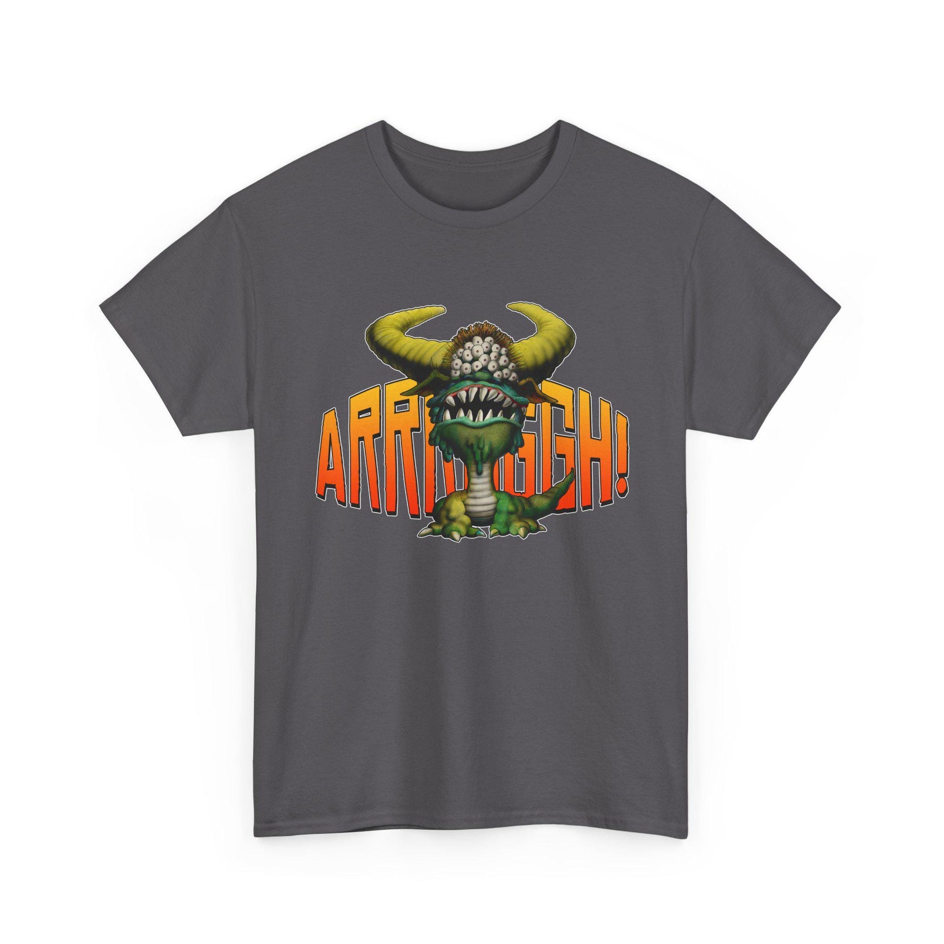Cave Beast of Arrrgh T-Shirt | Retro Fantasy Monster Tee | Distressed Vintage Graphic Shirt