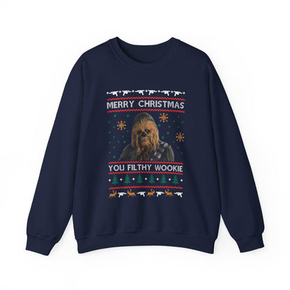 Chewbacca Christmas Sweatshirt | Wookiee Ugly Christmas Sweater | Star Wars Parody Holiday