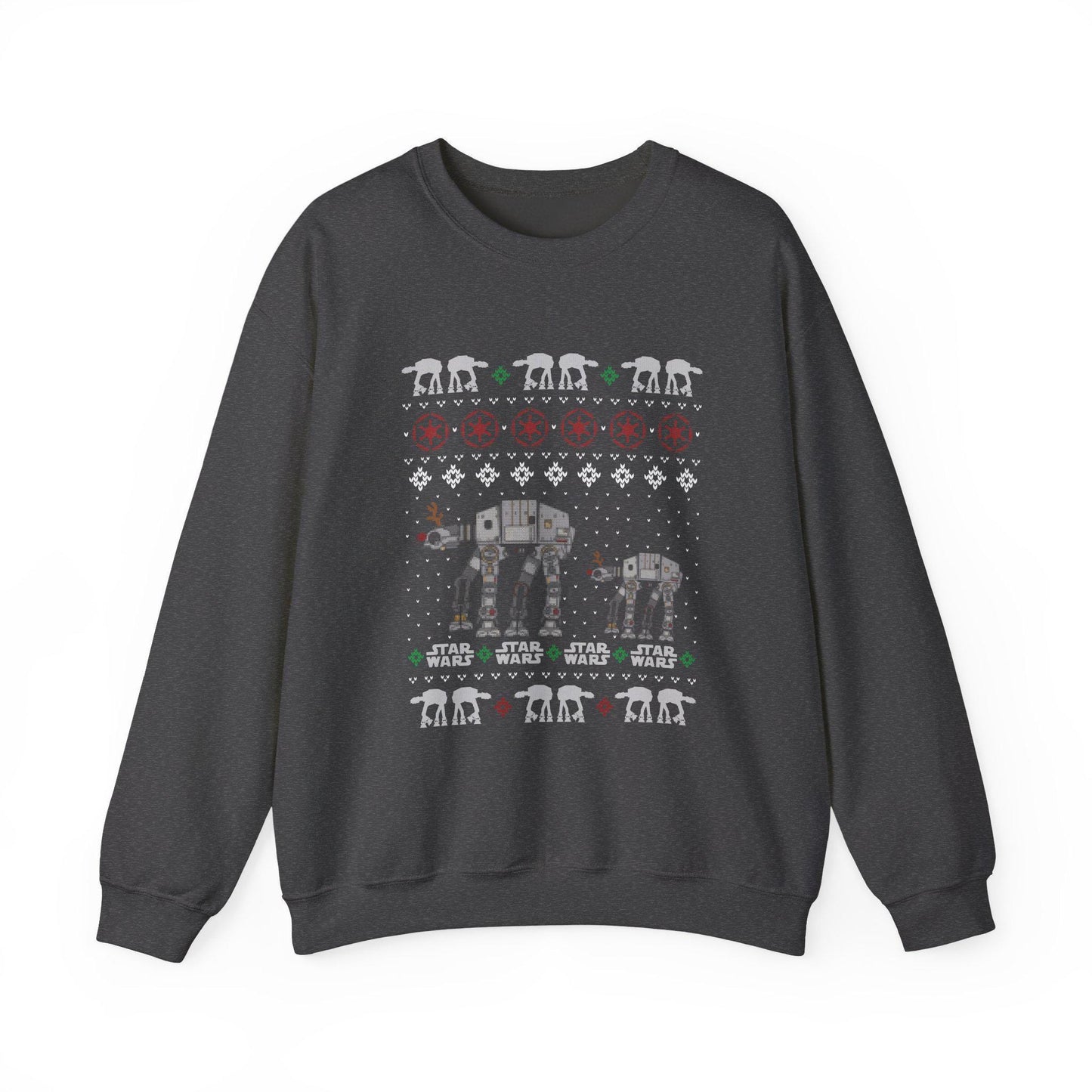 Imperial Walker Christmas Sweatshirt | Ugly Sci Fi Holiday Sweater | Retro Fan Art Christmas Shirt