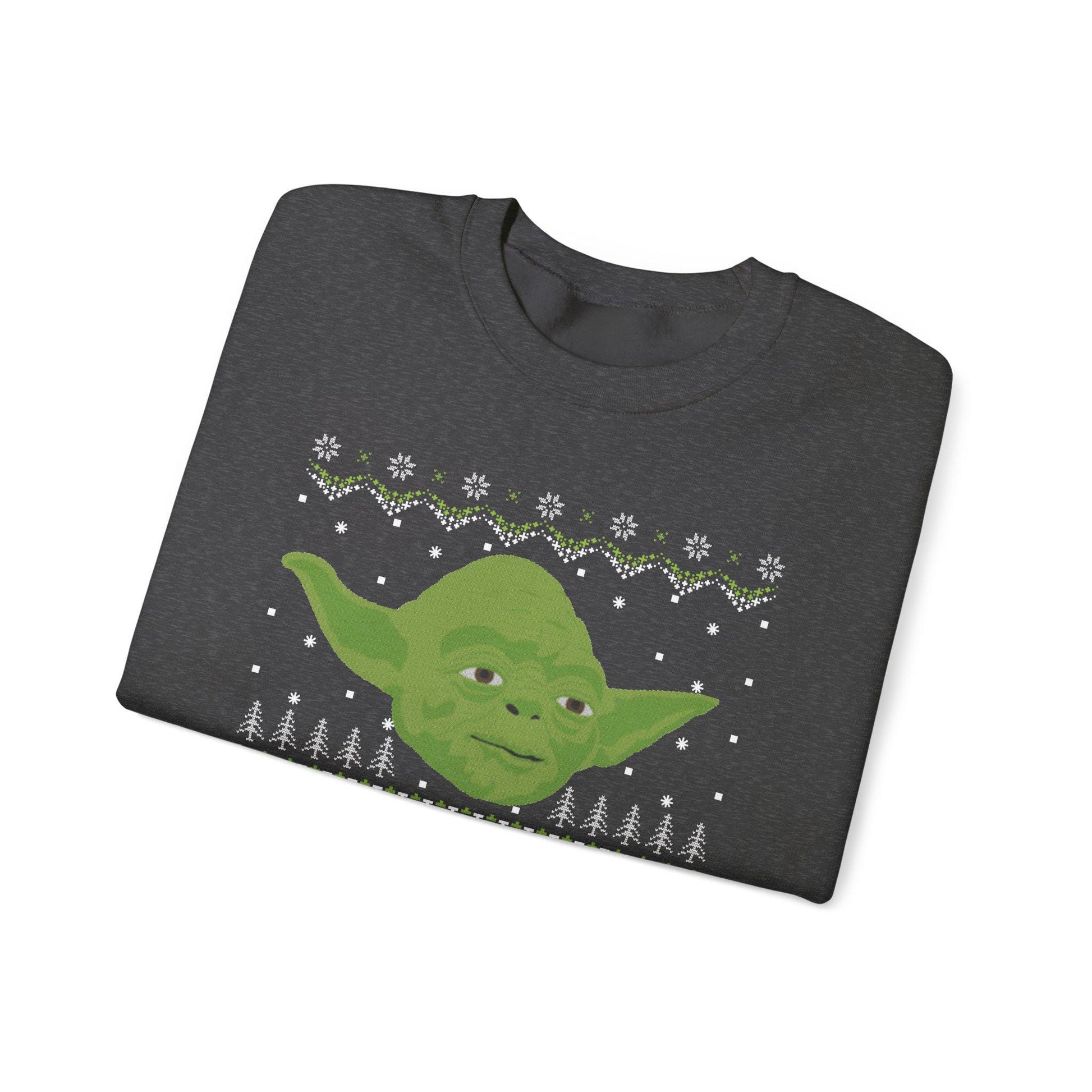 Yoda Christmas Sweatshirt | Season It Is Jolly To Be | Star Wars Ugly Christmas Sweater