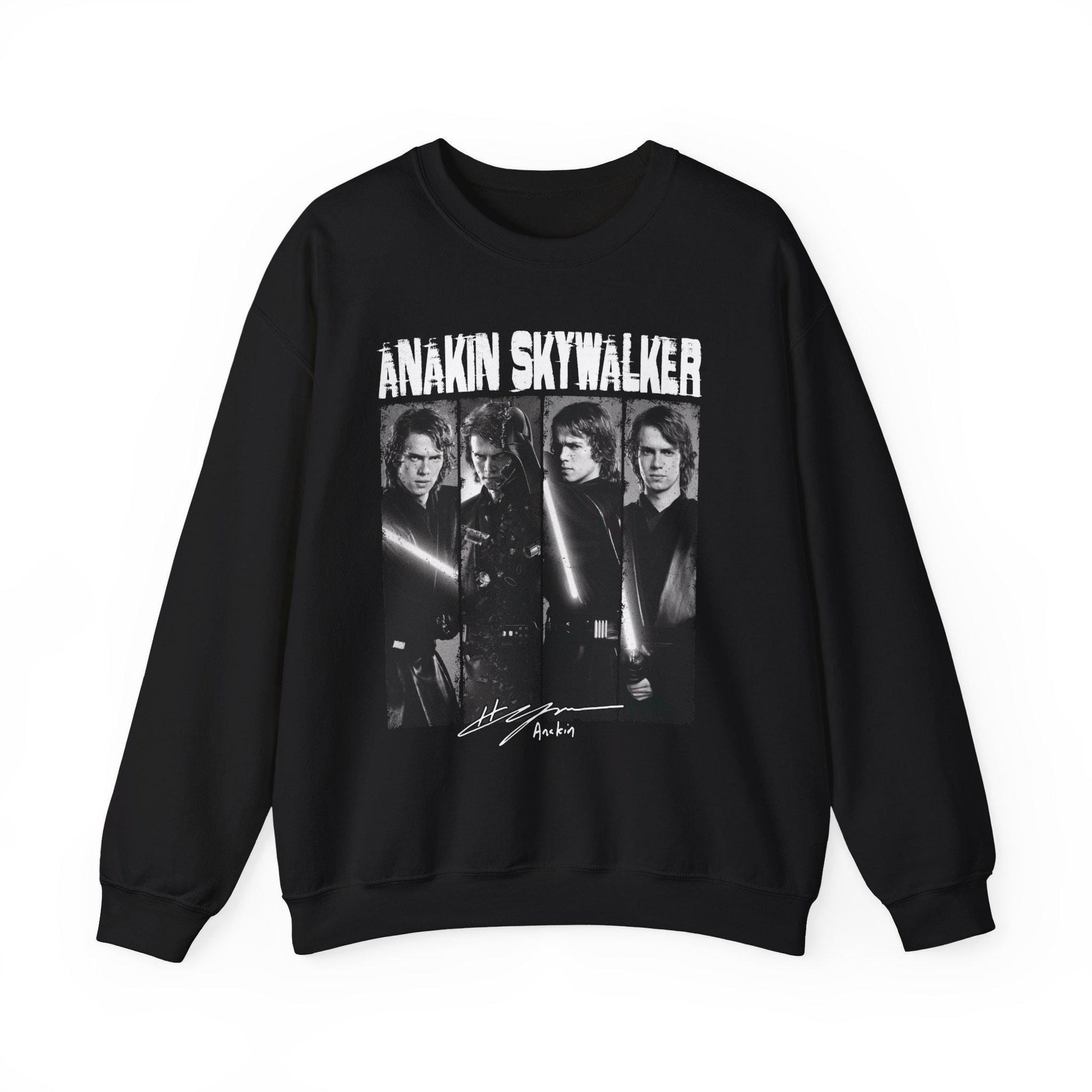 Anakin Skywalker Vintage Sweatshirt | Retro Star Wars Prequel Crewneck | Dark Side Jedi Fan Unisex Pullover
