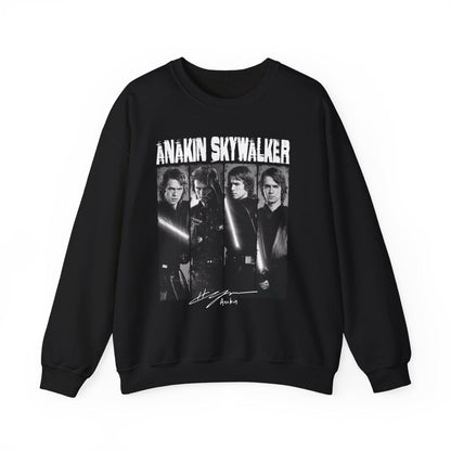 Anakin Skywalker Vintage Sweatshirt | Retro Star Wars Prequel Crewneck | Dark Side Jedi Fan Unisex Pullover