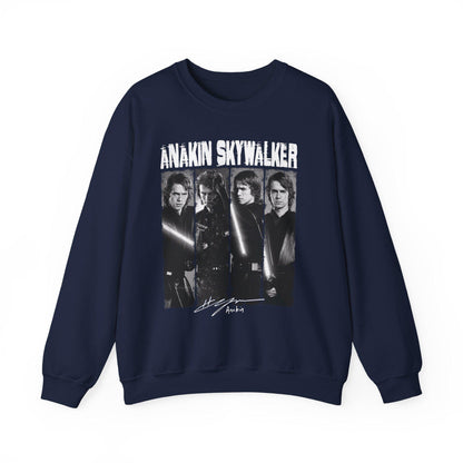 Anakin Skywalker Vintage Sweatshirt | Retro Star Wars Prequel Crewneck | Dark Side Jedi Fan Unisex Pullover
