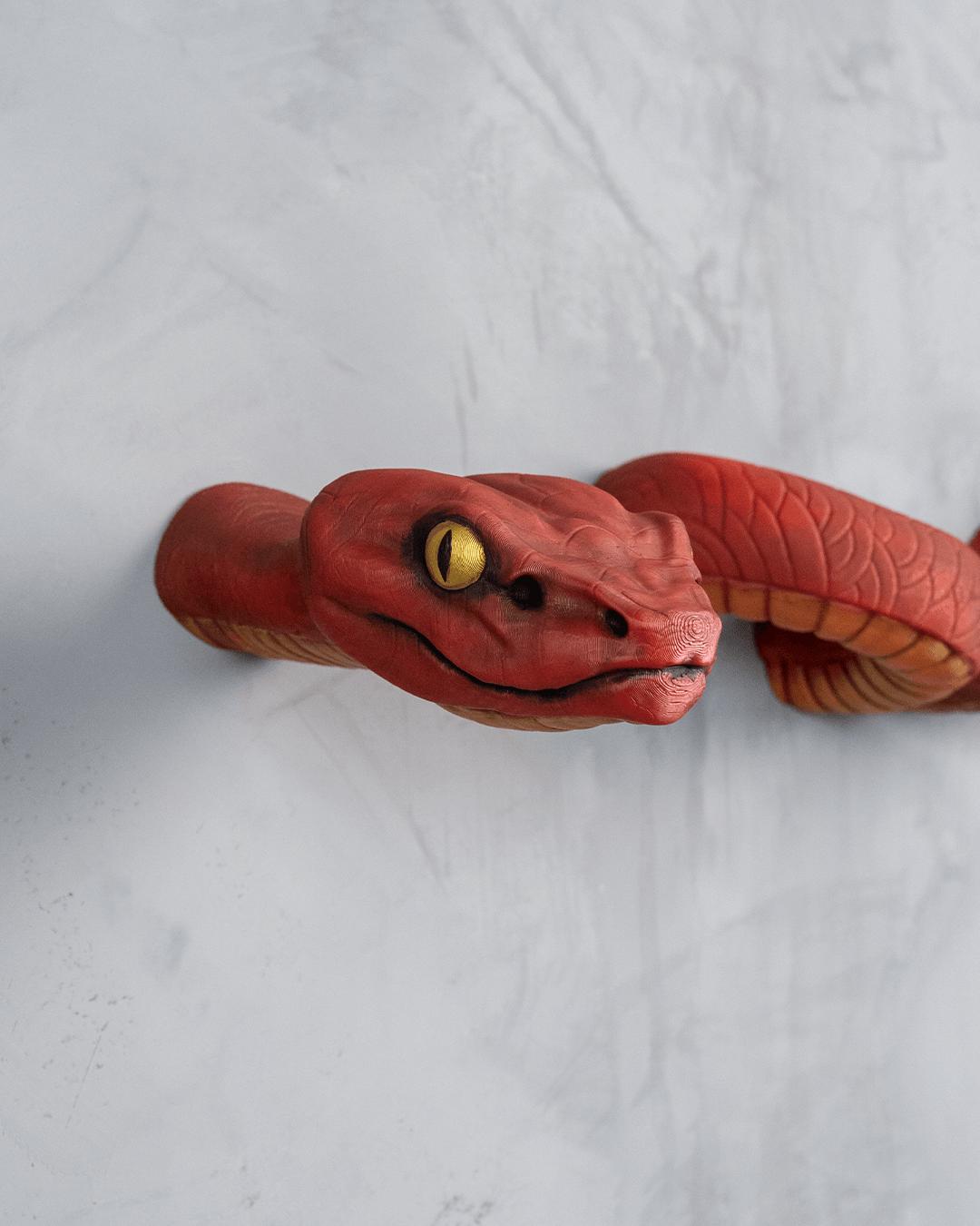 Silent Slither Anaconda Wall Controller & Headset Holder | Snake Gaming Wall Mount