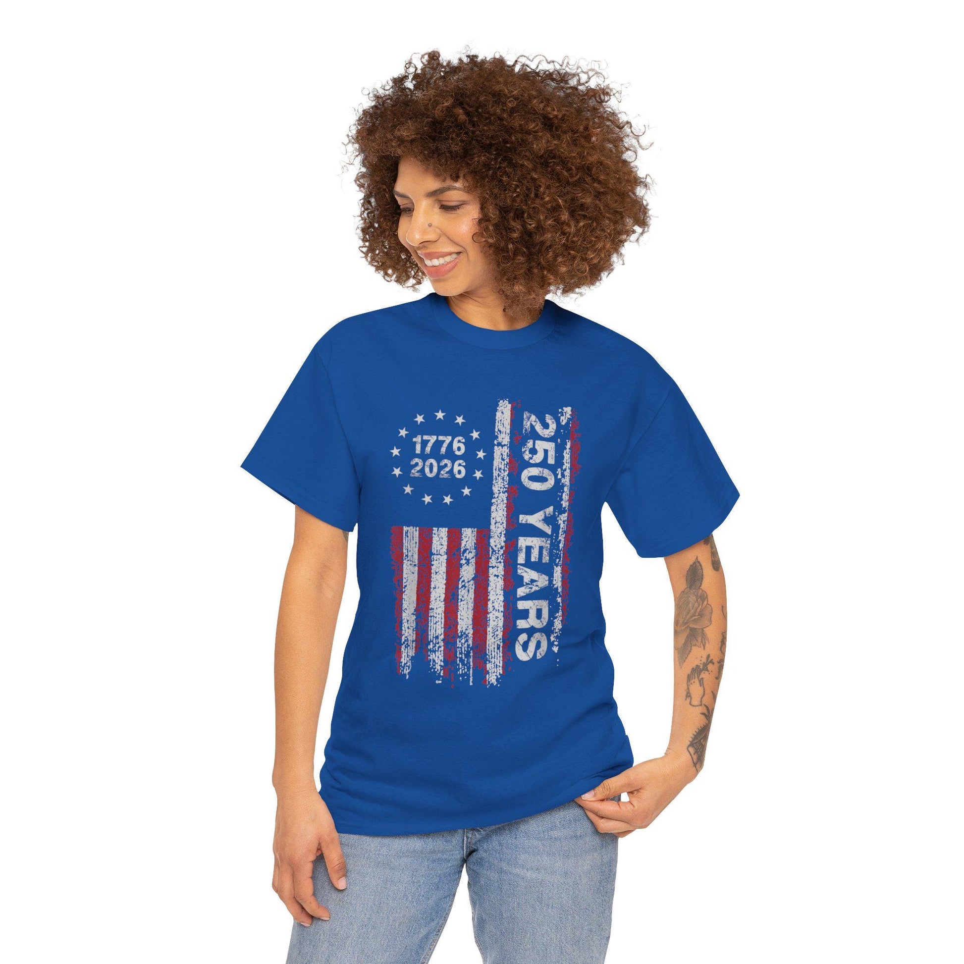 250th Anniversary Shirt | 1776 2026 Patriotic T Shirt | Vintage USA Flag Tee | America 250 Years Gift