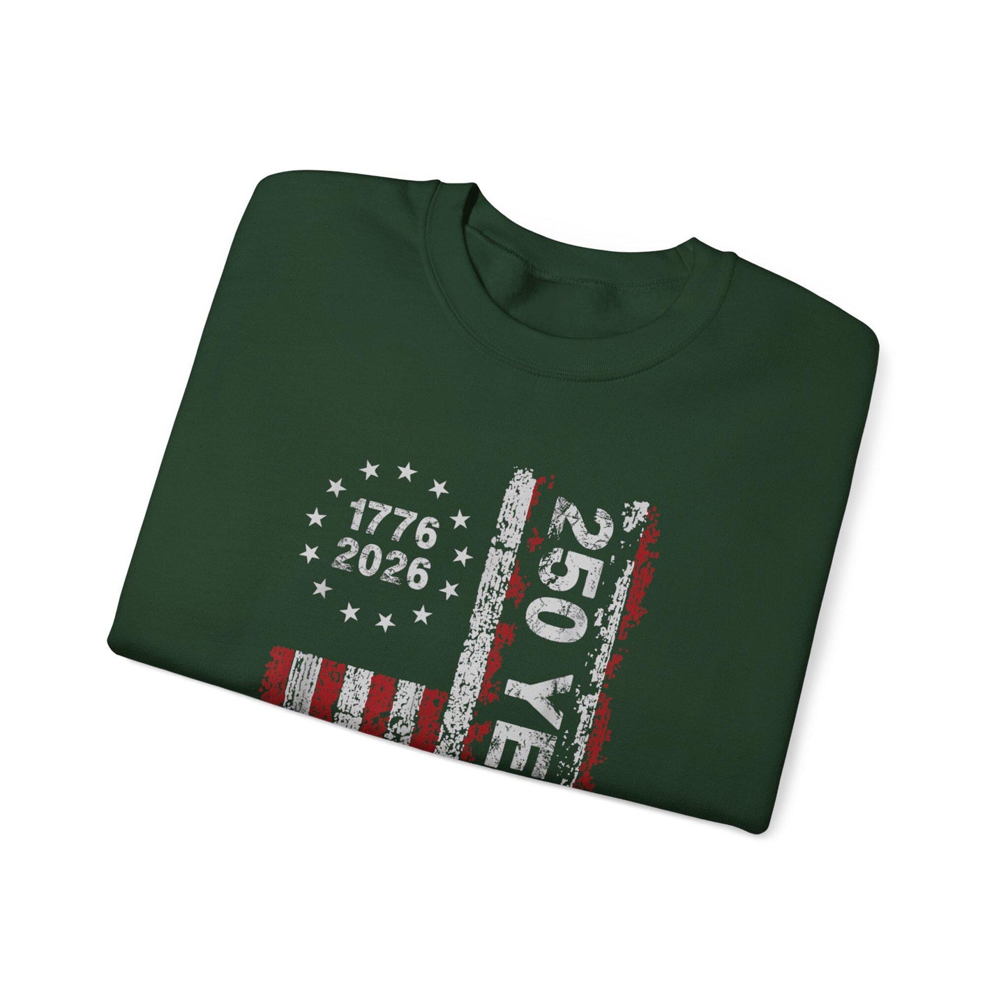 250th Anniversary Sweatshirt | 1776 2026 Patriotic Crewneck | Vintage USA Flag Pullover | America 250 Years Gift