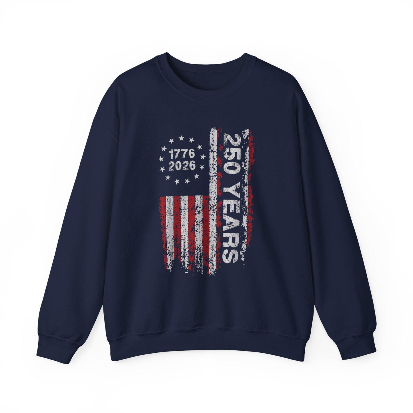 250th Anniversary Sweatshirt | 1776 2026 Patriotic Crewneck | Vintage USA Flag Pullover | America 250 Years Gift