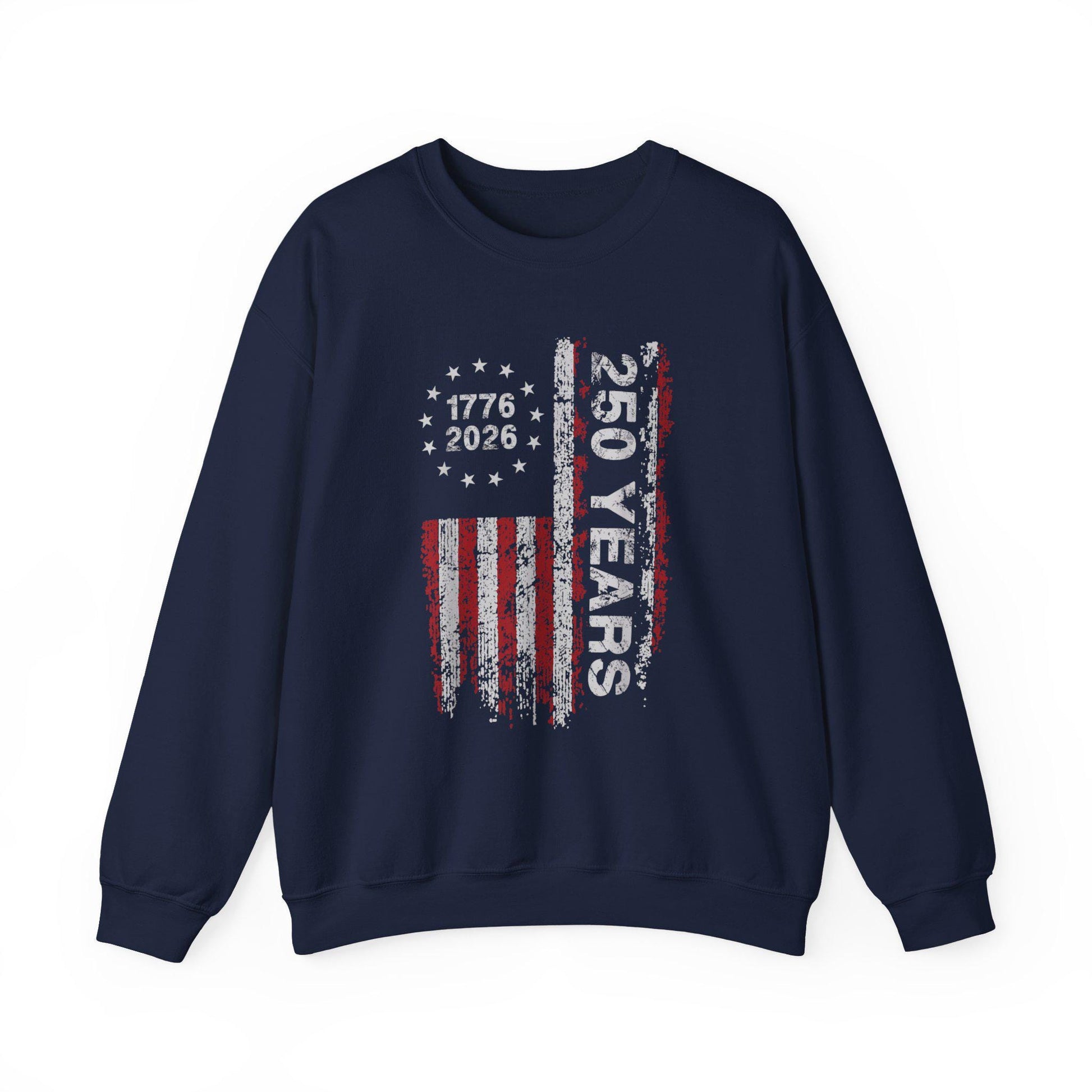250th Anniversary Sweatshirt | 1776 2026 Patriotic Crewneck | Vintage USA Flag Pullover | America 250 Years Gift
