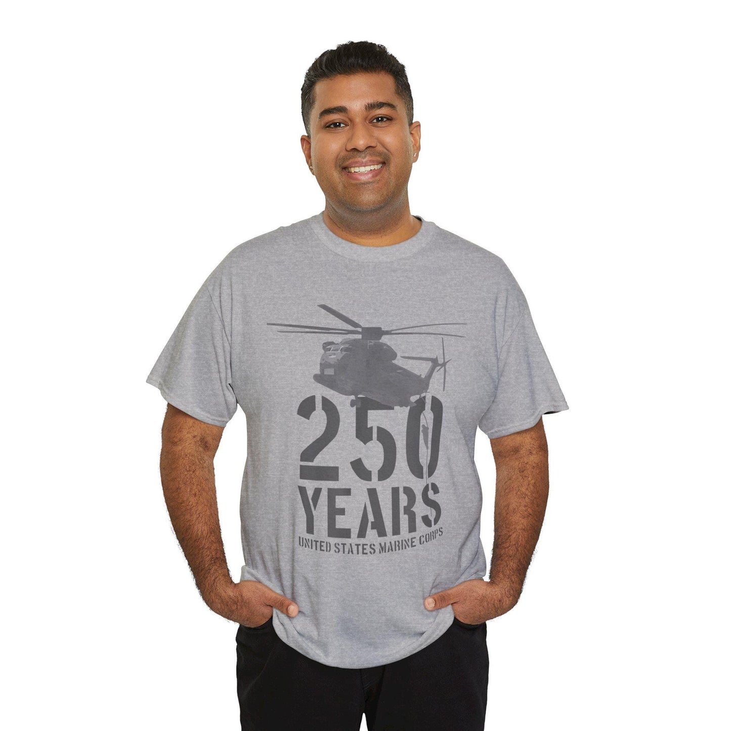 250 Years Military Tee | Helicopter Graphic Shirt | 250th Anniversary Design | Veteran Gift