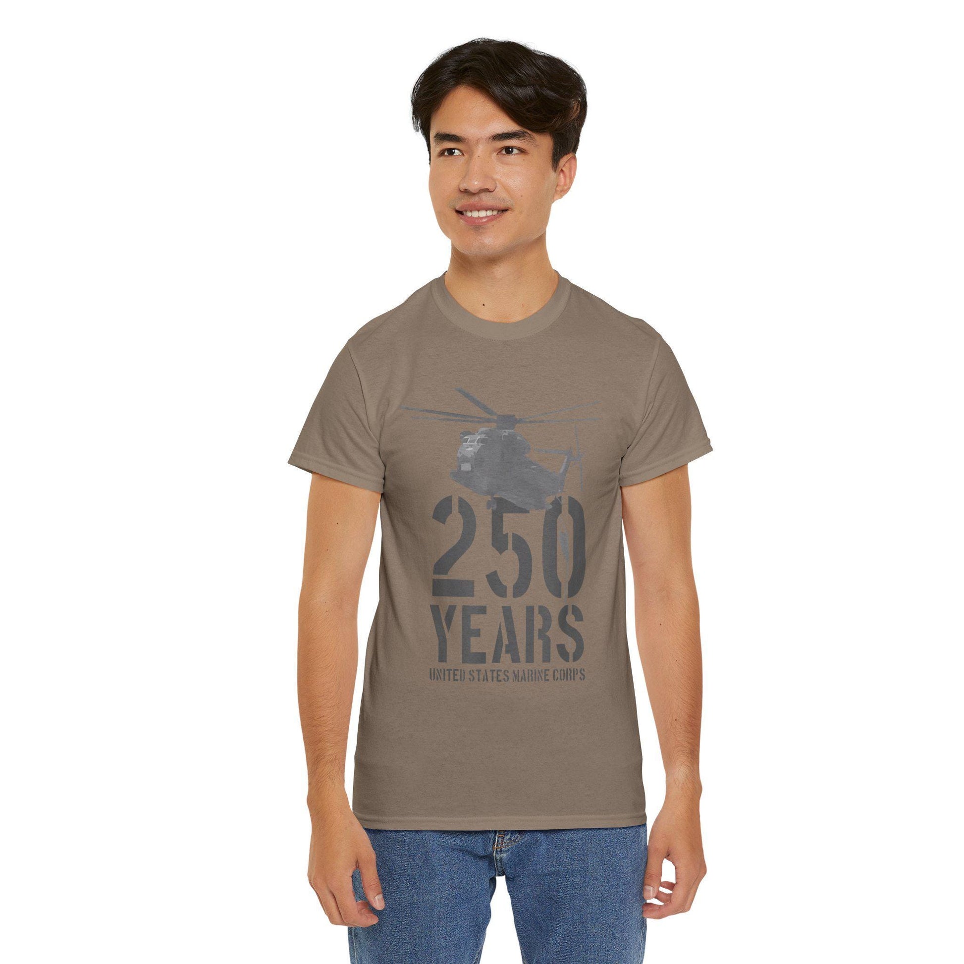 250 Years Military Tee | Helicopter Graphic Shirt | 250th Anniversary Design | Veteran Gift