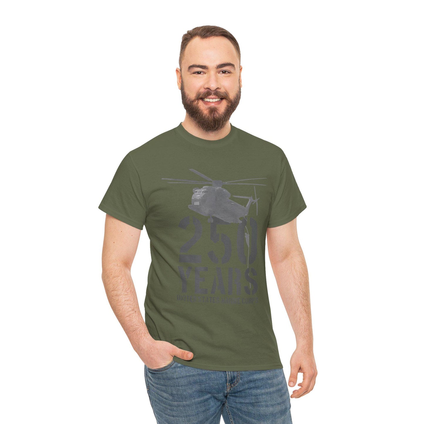 250 Years Military Tee | Helicopter Graphic Shirt | 250th Anniversary Design | Veteran Gift