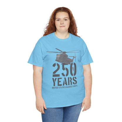250 Years Military Tee | Helicopter Graphic Shirt | 250th Anniversary Design | Veteran Gift