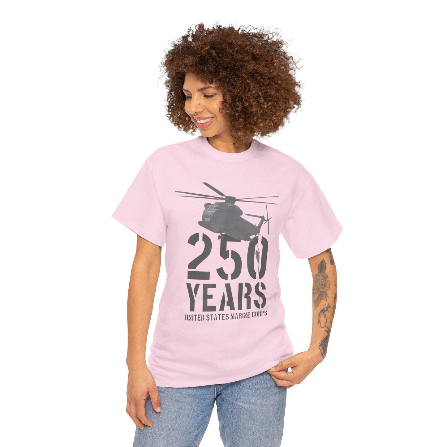 250 Years Military Tee | Helicopter Graphic Shirt | 250th Anniversary Design | Veteran Gift
