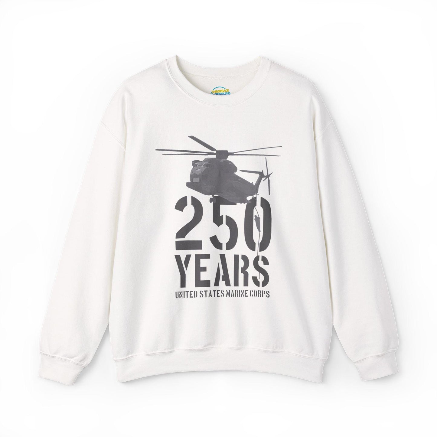 250 Years Military Sweatshirt | Helicopter Crewneck Pullover | 250th Anniversary Design | Veteran Gift