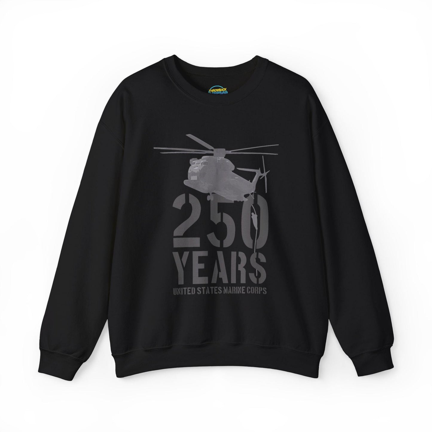250 Years Military Sweatshirt | Helicopter Crewneck Pullover | 250th Anniversary Design | Veteran Gift
