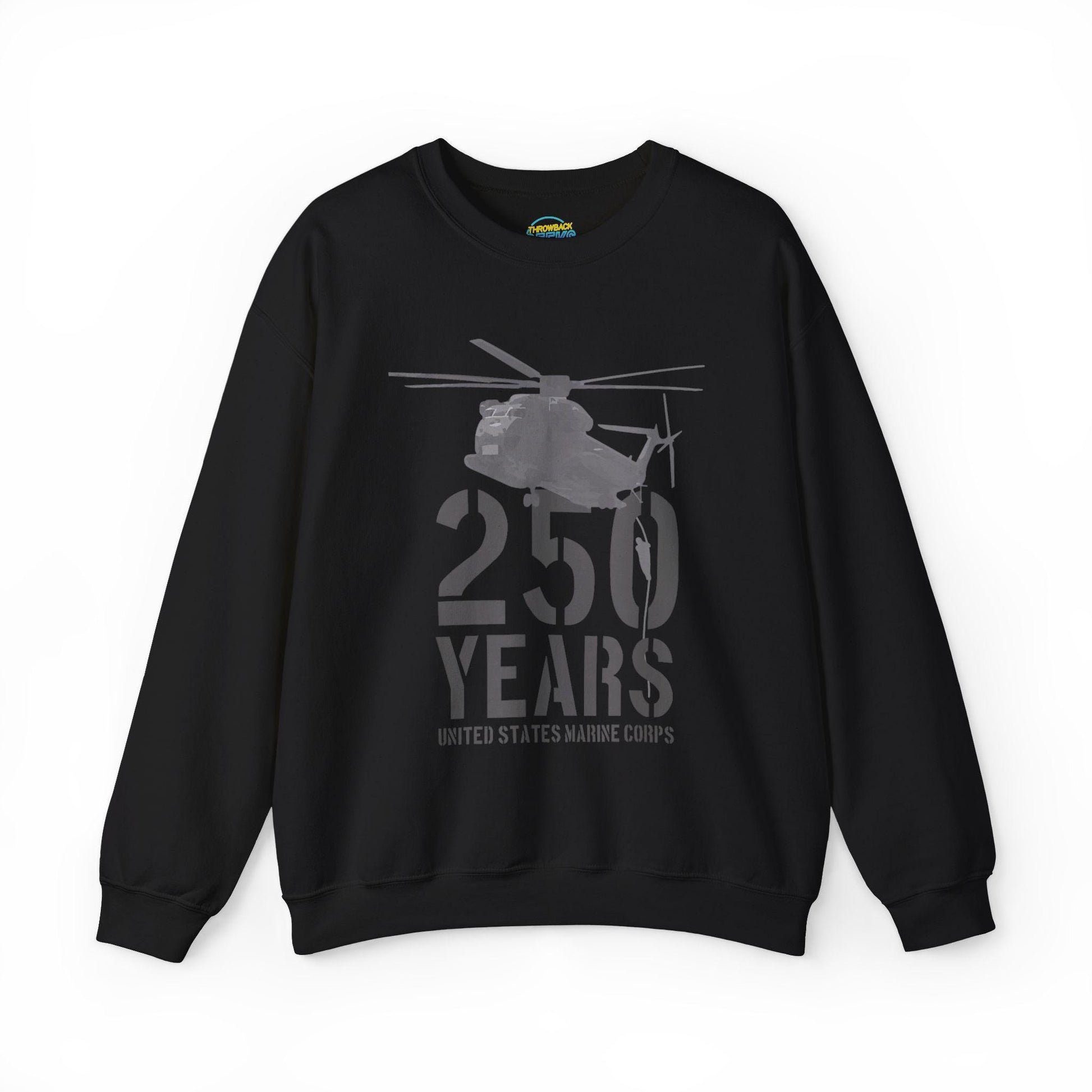 250 Years Military Sweatshirt | Helicopter Crewneck Pullover | 250th Anniversary Design | Veteran Gift