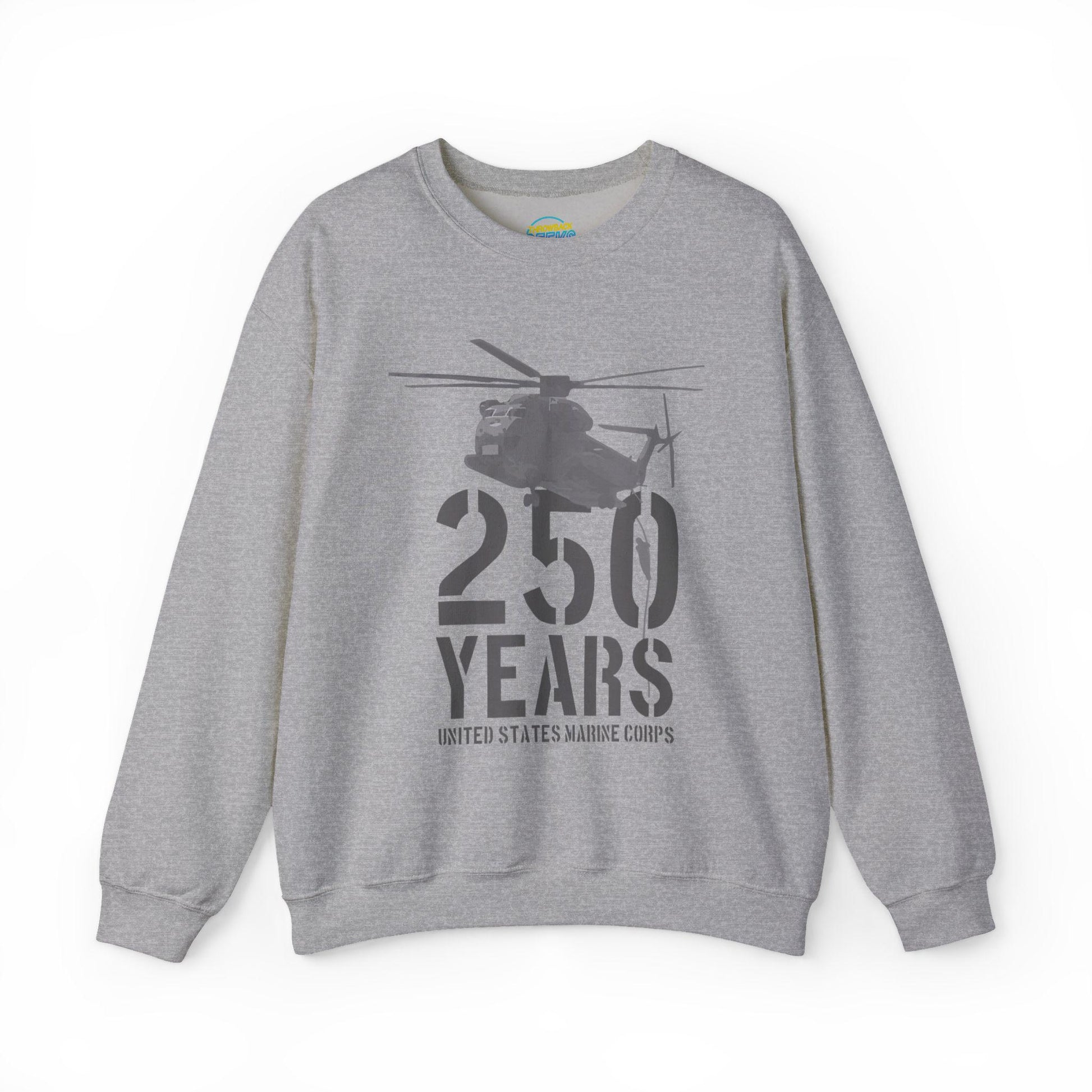 250 Years Military Sweatshirt | Helicopter Crewneck Pullover | 250th Anniversary Design | Veteran Gift