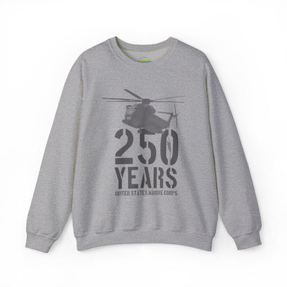 250 Years Military Sweatshirt | Helicopter Crewneck Pullover | 250th Anniversary Design | Veteran Gift