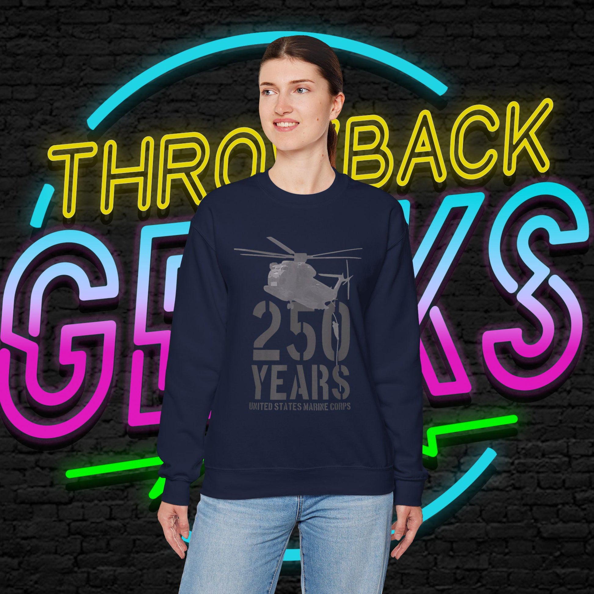 250 Years Military Sweatshirt | Helicopter Crewneck Pullover | 250th Anniversary Design | Veteran Gift