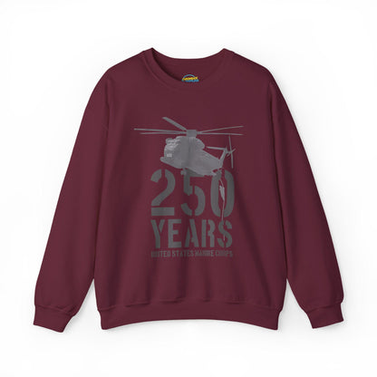 250 Years Military Sweatshirt | Helicopter Crewneck Pullover | 250th Anniversary Design | Veteran Gift