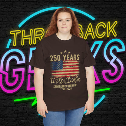 USA 250 Years Shirt | We The People Flag Tee | Semiquincentennial 1776 2026 | Patriotic Gift