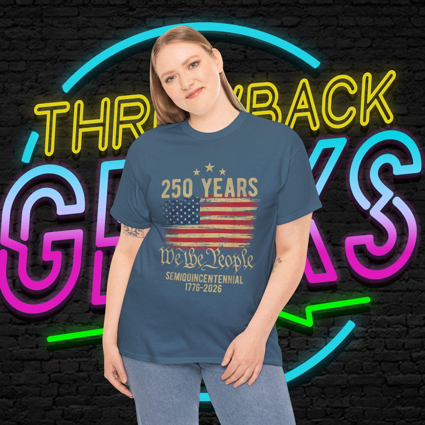 USA 250 Years Shirt | We The People Flag Tee | Semiquincentennial 1776 2026 | Patriotic Gift