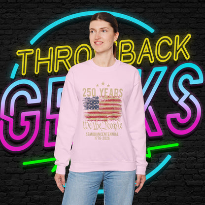 USA 250 Years Sweatshirt | We The People Flag Crewneck | Semiquincentennial 1776 2026 | Patriotic Gift