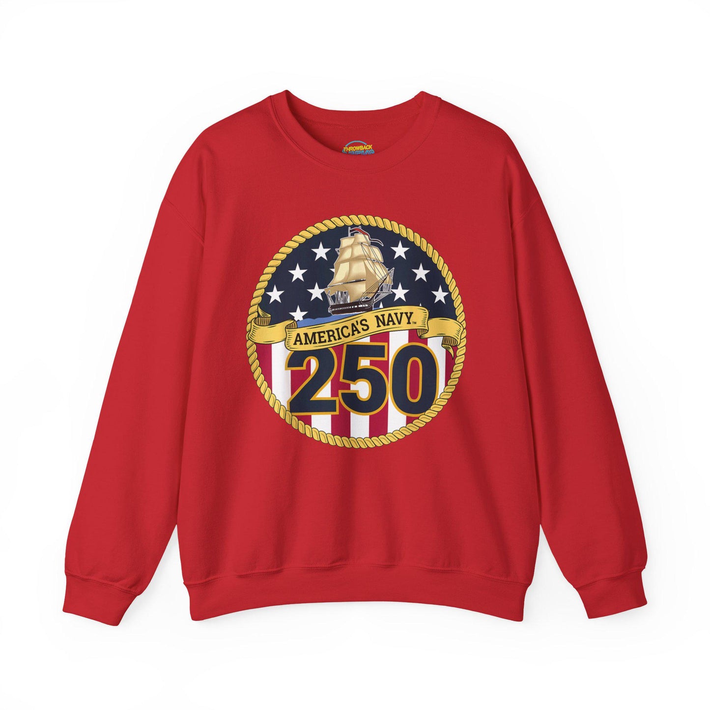 Americas Navy 250 Sweatshirt | Patriotic Crewneck | Navy Anniversary Pullover | Military Pride Gift