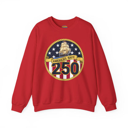 Americas Navy 250 Sweatshirt | Patriotic Crewneck | Navy Anniversary Pullover | Military Pride Gift