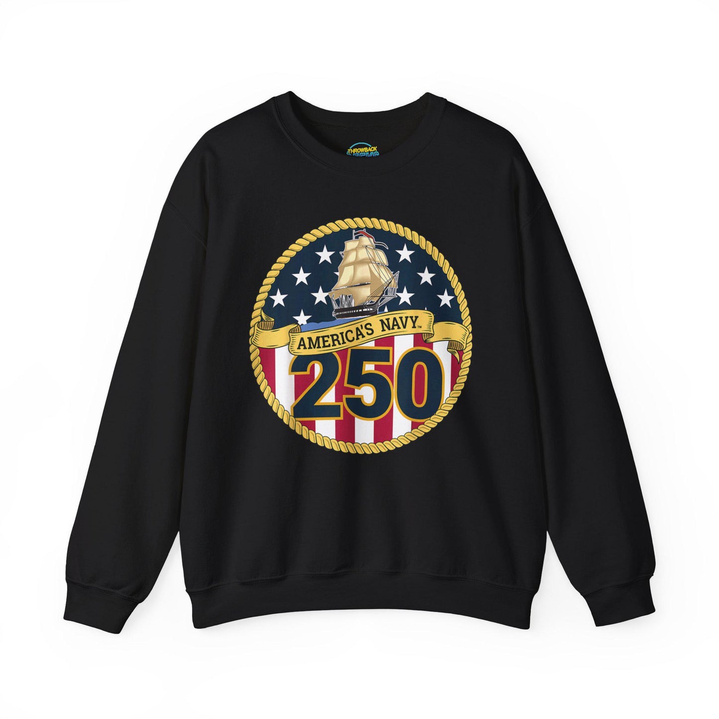 Americas Navy 250 Sweatshirt | Patriotic Crewneck | Navy Anniversary Pullover | Military Pride Gift