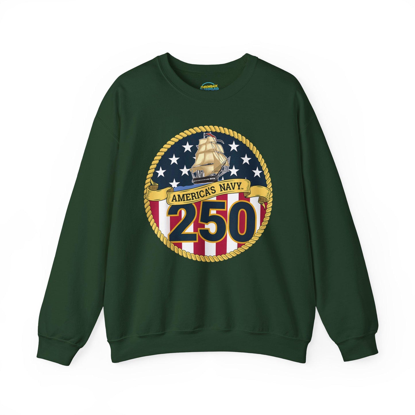 Americas Navy 250 Sweatshirt | Patriotic Crewneck | Navy Anniversary Pullover | Military Pride Gift