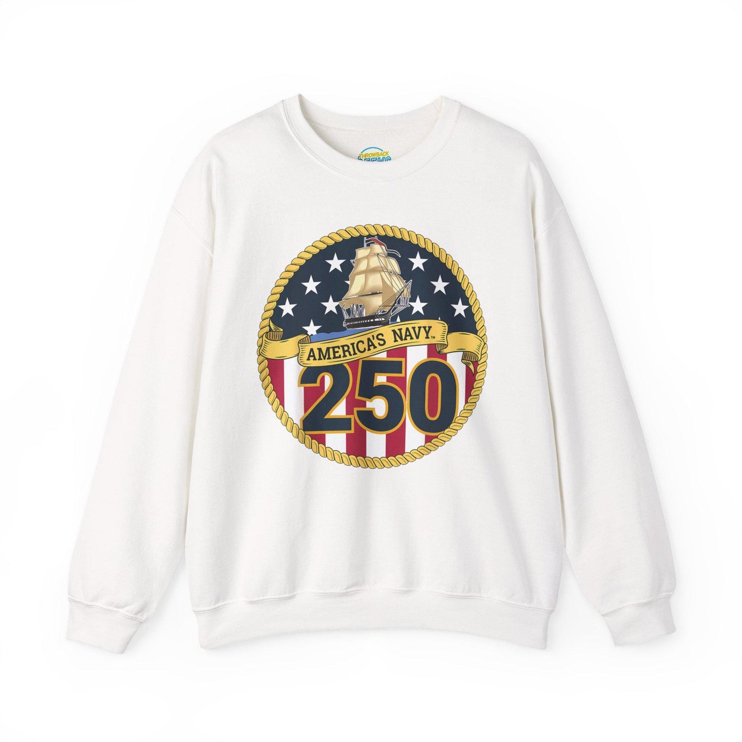 Americas Navy 250 Sweatshirt | Patriotic Crewneck | Navy Anniversary Pullover | Military Pride Gift