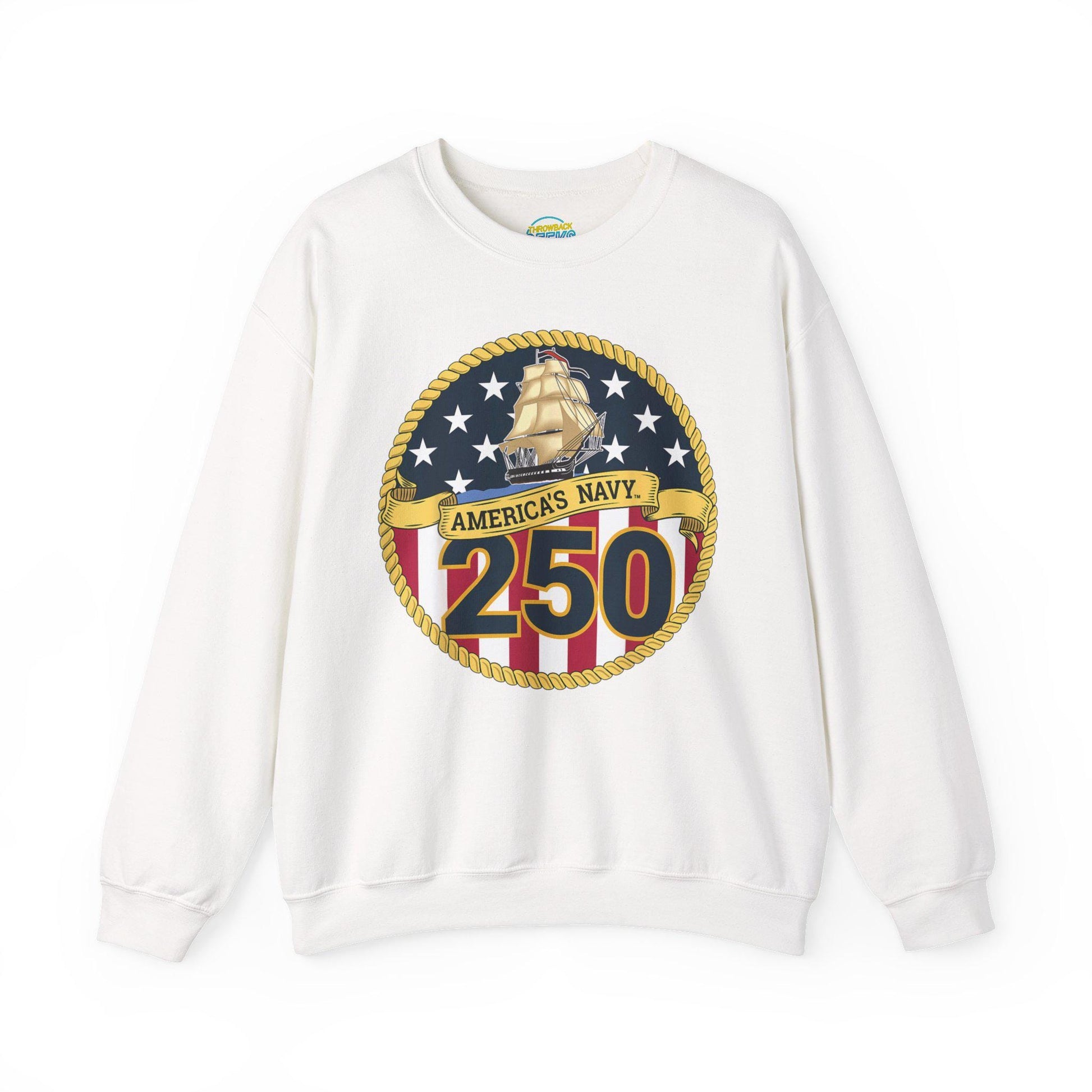 Americas Navy 250 Sweatshirt | Patriotic Crewneck | Navy Anniversary Pullover | Military Pride Gift